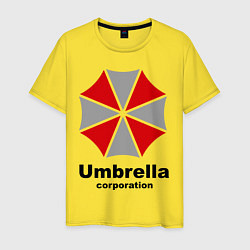 Футболка хлопковая мужская Umbrella corporation, цвет: желтый