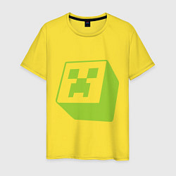 Футболка хлопковая мужская Green Creeper, цвет: желтый