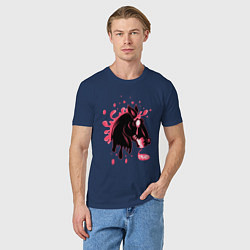 Футболка хлопковая мужская Dead Horse, цвет: тёмно-синий — фото 2