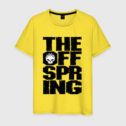 Футболка хлопковая мужская The Offspring, цвет: желтый