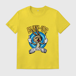 Футболка хлопковая мужская Blink-182: Fuck you, цвет: желтый