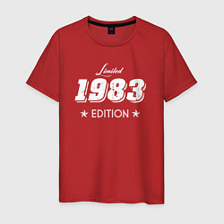 Футболка хлопковая мужская Limited Edition 1983, цвет: красный