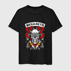 Футболка хлопковая мужская Megadeth Rocker, цвет: черный