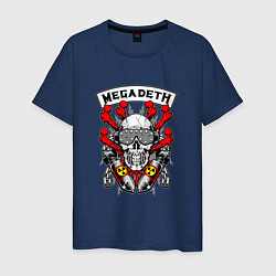 Футболка хлопковая мужская Megadeth Rocker, цвет: тёмно-синий