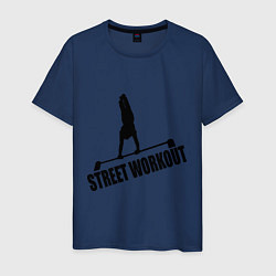 Футболка хлопковая мужская Street WorkOut, цвет: тёмно-синий