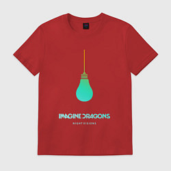 Футболка хлопковая мужская Imagine Dragons: Night Visions, цвет: красный