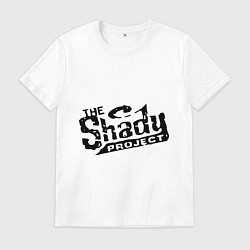 Футболка хлопковая мужская The shady project, цвет: белый