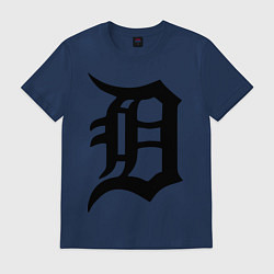 Футболка хлопковая мужская Detroit Tigers, цвет: тёмно-синий