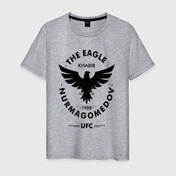 Футболка хлопковая мужская The Eagle: Khabib UFC, цвет: меланж