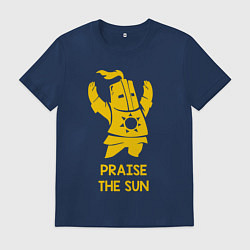 Футболка хлопковая мужская Praise the Sun, цвет: тёмно-синий