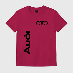 Футболка хлопковая мужская Audi Style, цвет: маджента
