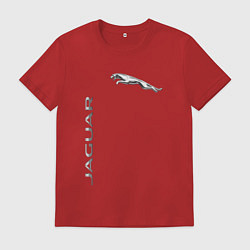 Футболка хлопковая мужская Jaguar Motors, цвет: красный