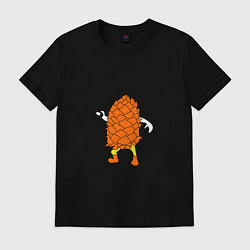 Футболка хлопковая мужская Большая шишка, цвет: черный