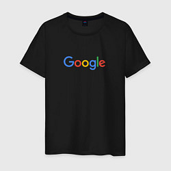 Футболка хлопковая мужская Google цвета черный — фото 1
