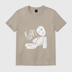 Футболка хлопковая мужская Korn Toy, цвет: миндальный