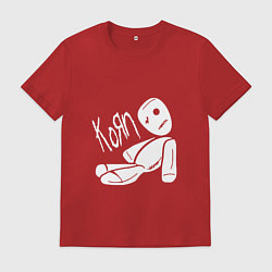 Футболка хлопковая мужская Korn Toy, цвет: красный