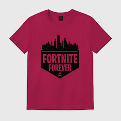 Футболка хлопковая мужская Fortnite Forever, цвет: маджента