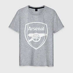 Футболка хлопковая мужская FC Arsenal, цвет: меланж