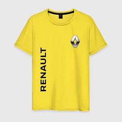 Футболка хлопковая мужская Renault Style, цвет: желтый
