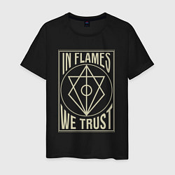 Футболка хлопковая мужская In Flames: We Trust цвета черный — фото 1