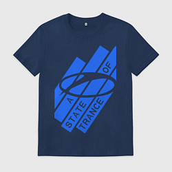 Футболка хлопковая мужская A state of trance, цвет: тёмно-синий
