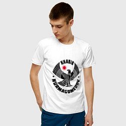 Футболка хлопковая мужская Khabib: Dagestan Eagle, цвет: белый — фото 2