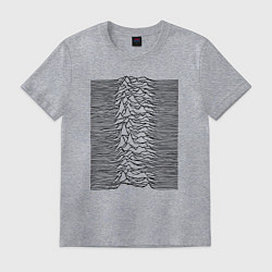 Футболка хлопковая мужская Unknown Pleasures, цвет: меланж