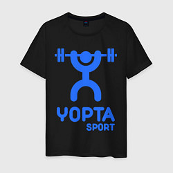 Футболка хлопковая мужская Yopta Sport, цвет: черный