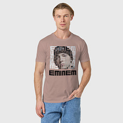 Футболка хлопковая мужская Eminem labyrinth, цвет: пыльно-розовый — фото 2