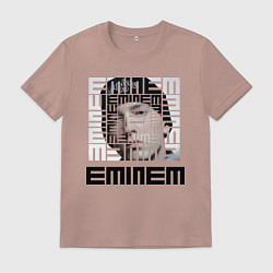 Футболка хлопковая мужская Eminem labyrinth, цвет: пыльно-розовый