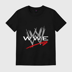 Футболка хлопковая мужская WWE Fight, цвет: черный