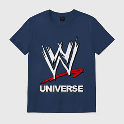 Футболка хлопковая мужская WWE universe, цвет: тёмно-синий
