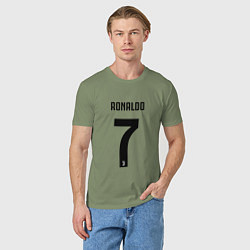 Футболка хлопковая мужская RONALDO 7, цвет: авокадо — фото 2
