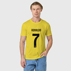 Футболка хлопковая мужская RONALDO 7, цвет: желтый — фото 2