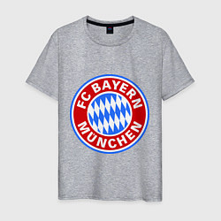 Футболка хлопковая мужская Bayern Munchen FC, цвет: меланж