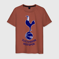 Футболка хлопковая мужская Tottenham FC, цвет: кирпичный