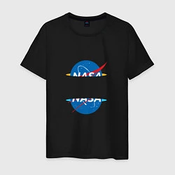 Футболка хлопковая мужская NASA: Portal, цвет: черный