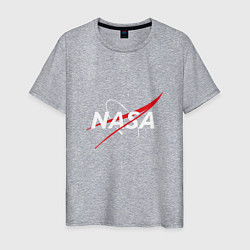 Футболка хлопковая мужская NASA: Space Arrow, цвет: меланж