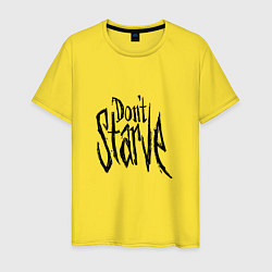 Футболка хлопковая мужская Don't Starve, цвет: желтый