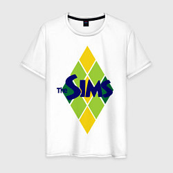 Футболка хлопковая мужская The Sims, цвет: белый