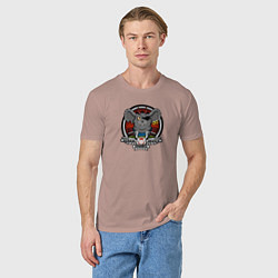 Футболка хлопковая мужская Biker Mice from Mars - Modo, цвет: пыльно-розовый — фото 2