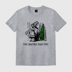 Футболка хлопковая мужская Matrix Alice, цвет: меланж