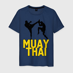 Футболка хлопковая мужская Muay Thai, цвет: тёмно-синий