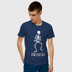 Футболка хлопковая мужская Little Big: Skibidi, цвет: тёмно-синий — фото 2