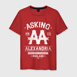 Футболка хлопковая мужская Asking Alexandria: England, цвет: красный