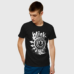 Футболка хлопковая мужская Blink-182: Smile, цвет: черный — фото 2