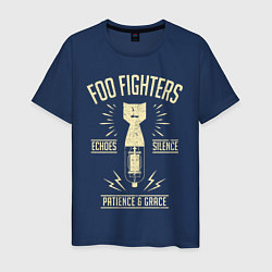Футболка хлопковая мужская Foo Fighters: Patience & Grace, цвет: тёмно-синий