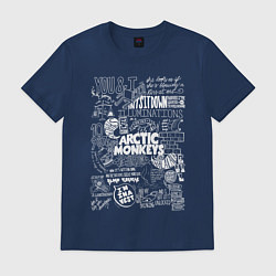 Футболка хлопковая мужская Arctic Monkeys: I'm in a Vest, цвет: тёмно-синий