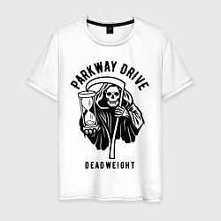 Футболка хлопковая мужская Parkway Drive: Deadweight, цвет: белый
