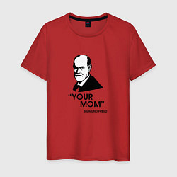 Футболка хлопковая мужская Your Mom, цвет: красный